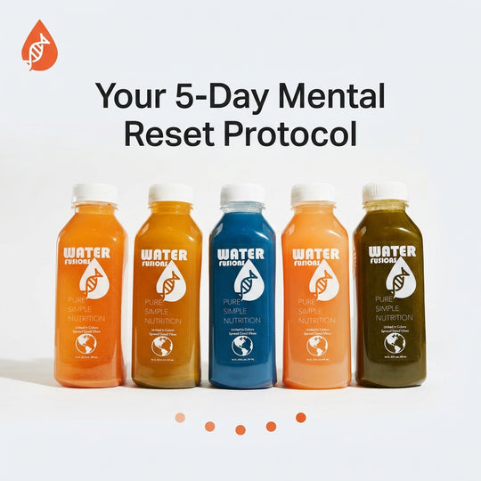 5 day mental reset hydration system Water Fusions bottles
