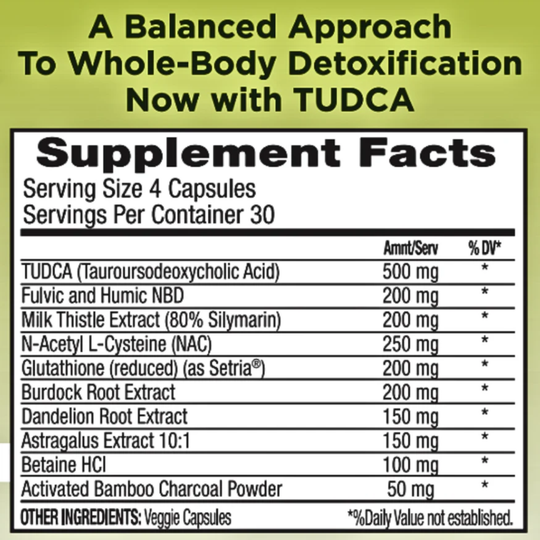 Water Fusions liver gallbladder and GI detox capsules
