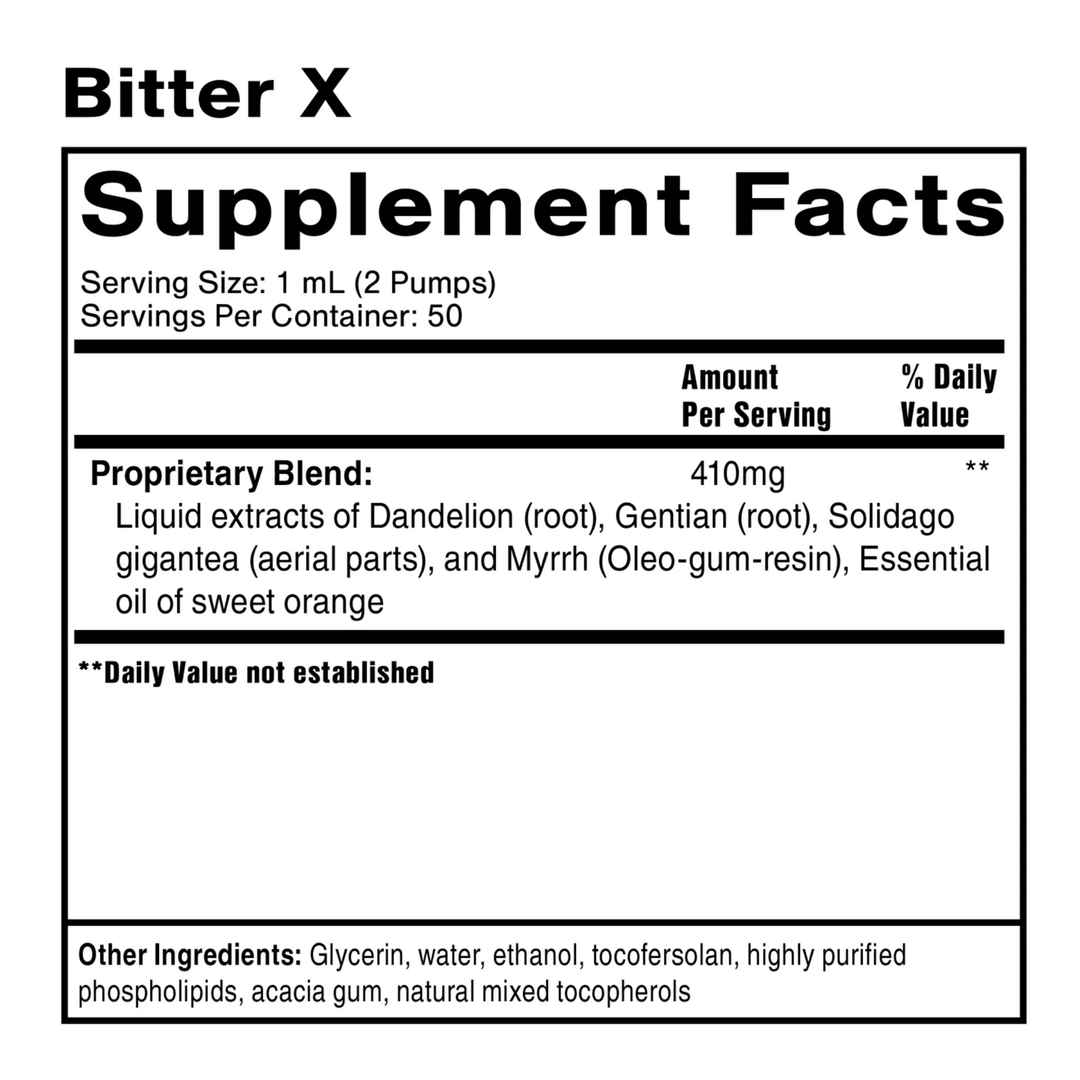Water Fusions digestive bitters bile flow liquid