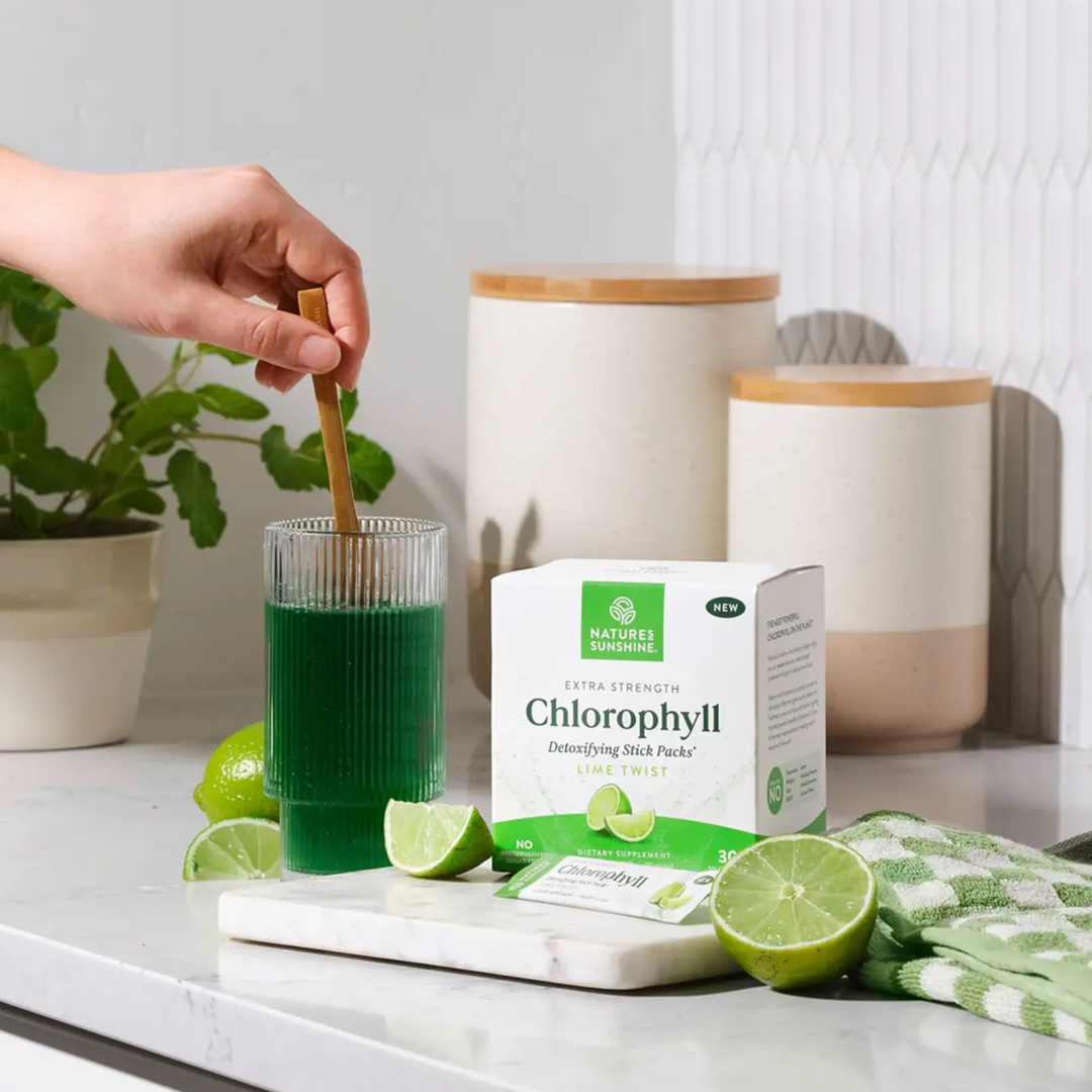 travel chlorophyll water packets