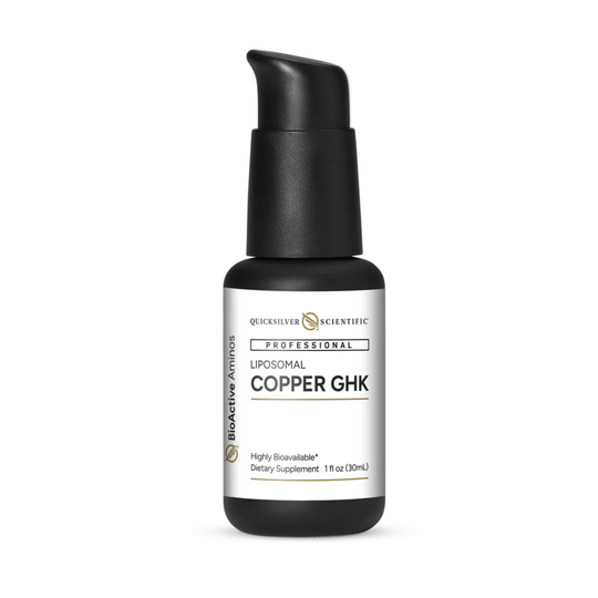 Water Fusions oral liposomal copper GHK bottle front