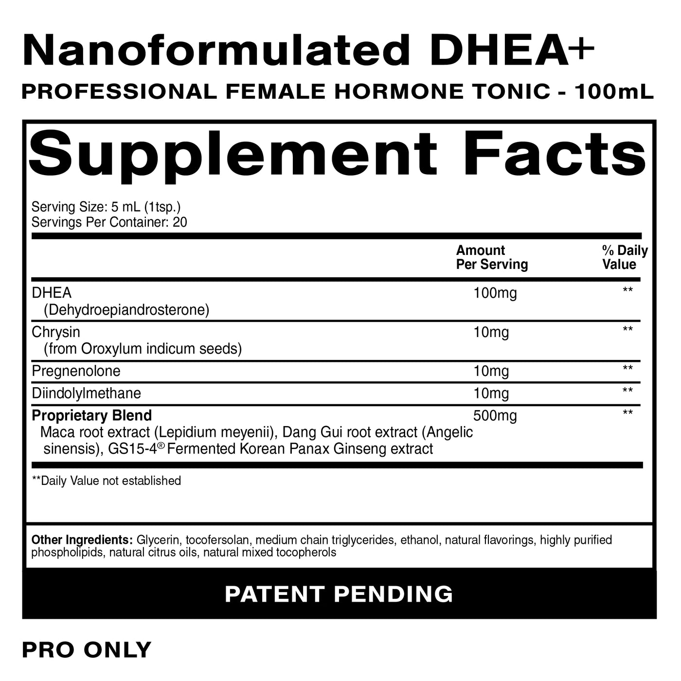 DHEA+Female Hormone Tonic