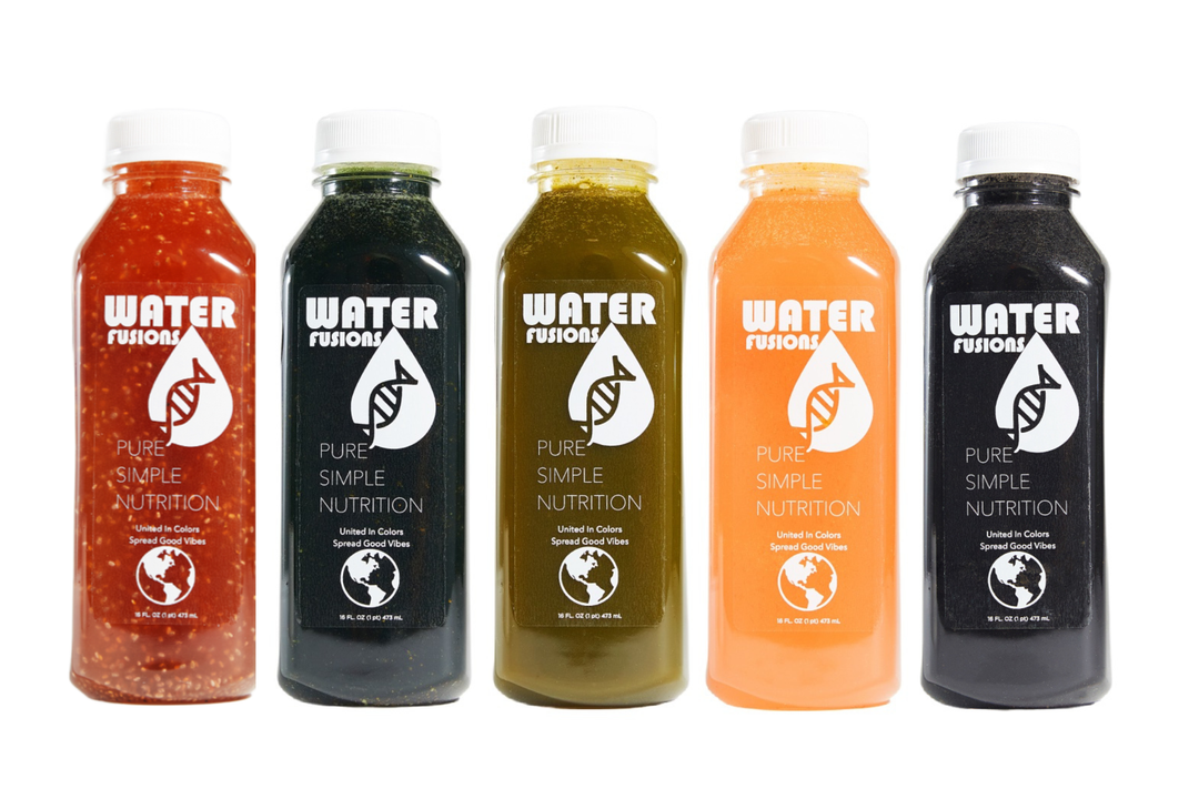 5 functional waters designed to detox the body from environmental burdens that cause inflammation and low energy. 