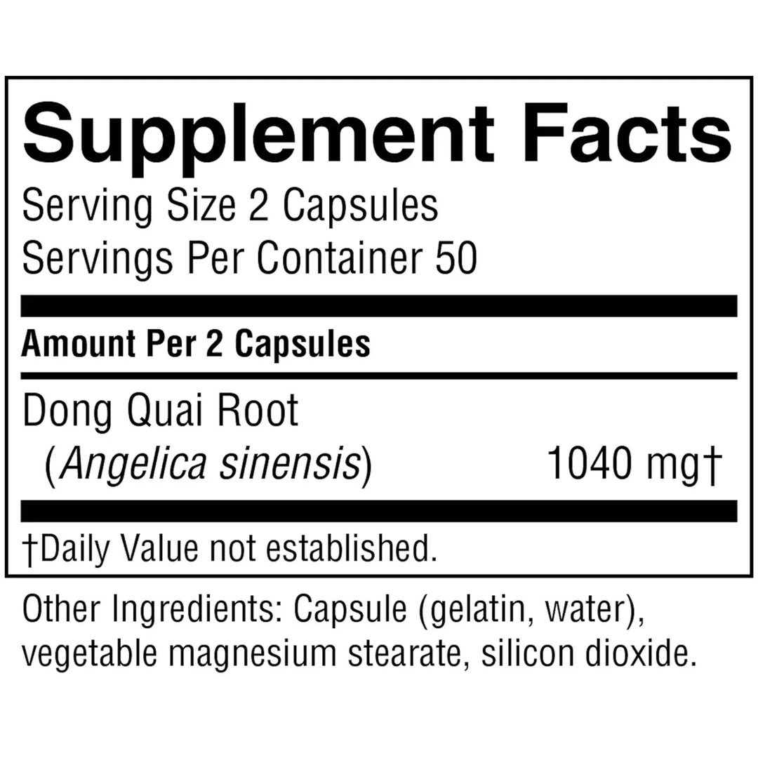 dong quai women’s hormone support capsules