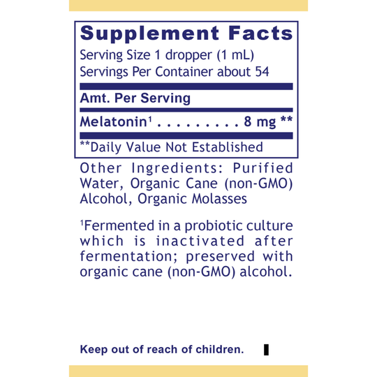 liquid melatonin sleep onset support