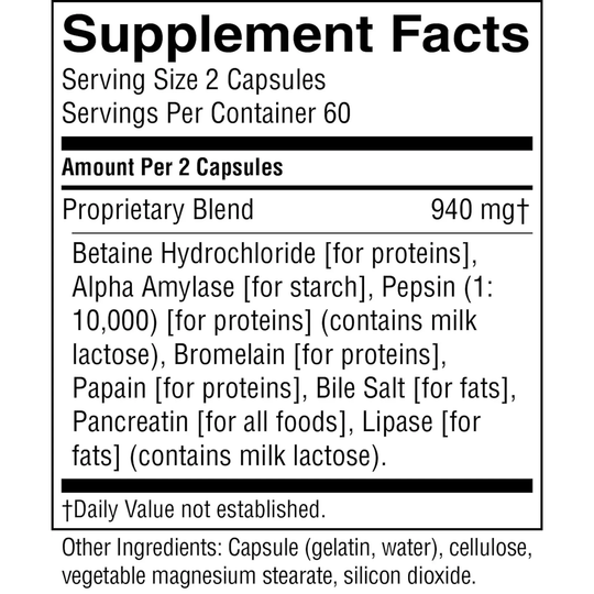 digestive enzyme support capsules
