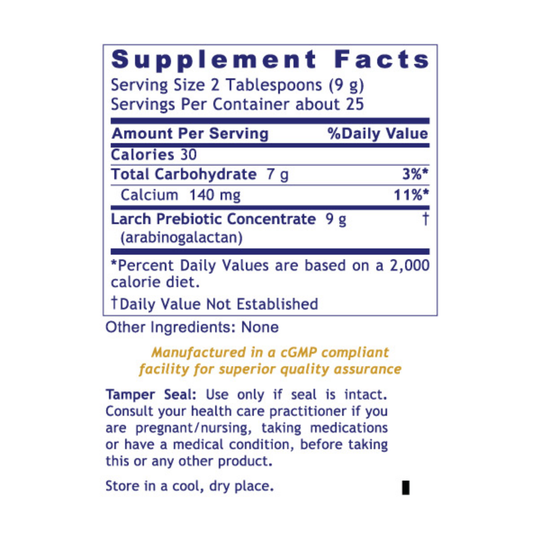 larch arabinogalactan gut repair supplement