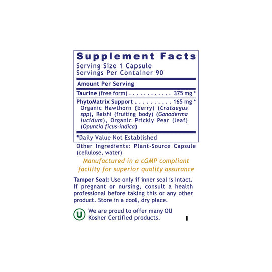 taurine calm focus heart support