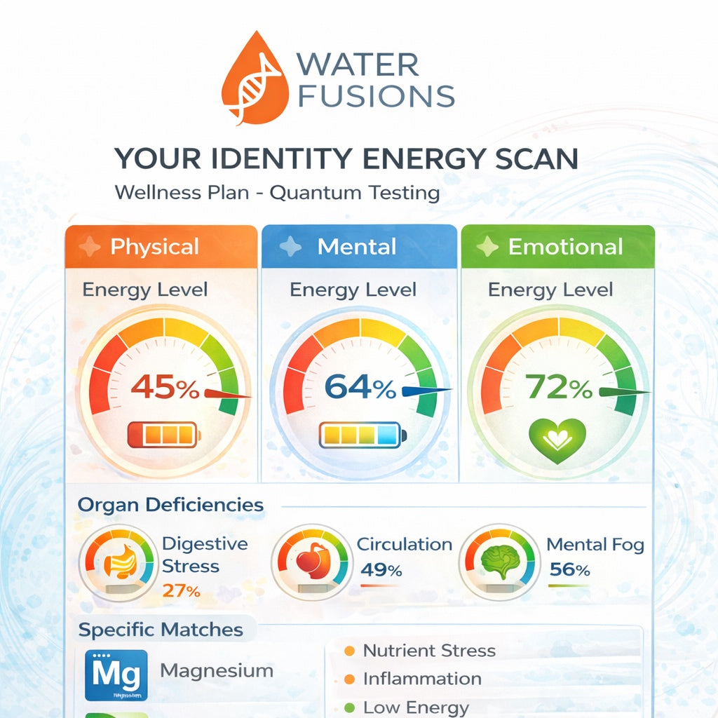 Identity scan for personalized energy deficiency 