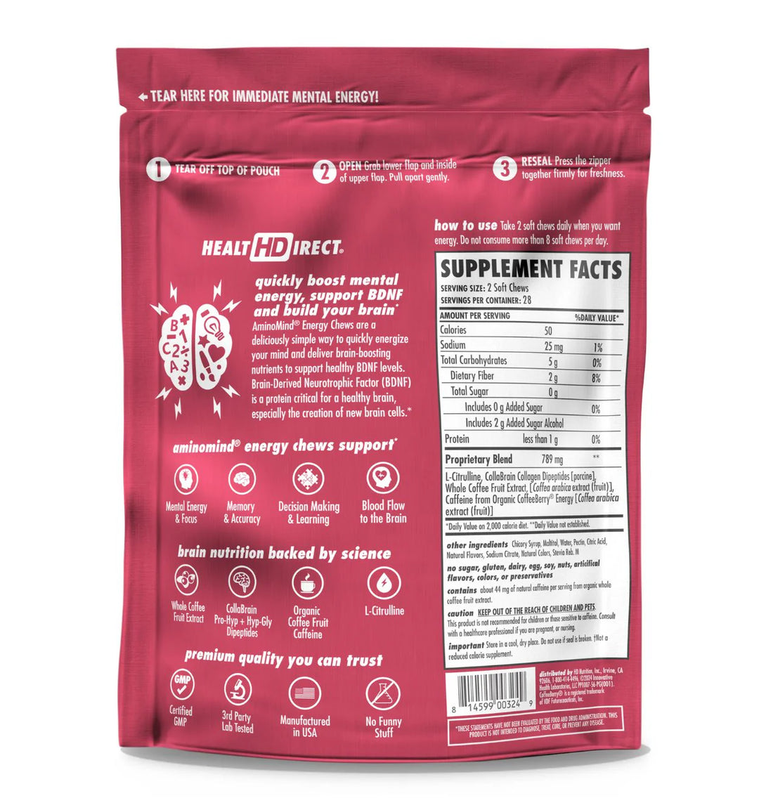 Water Fusions focus and mood soft chew gummies