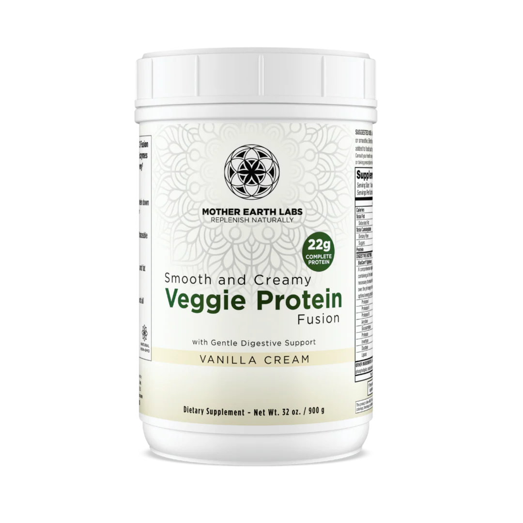 Water Fusions organic veggie protein vanilla front