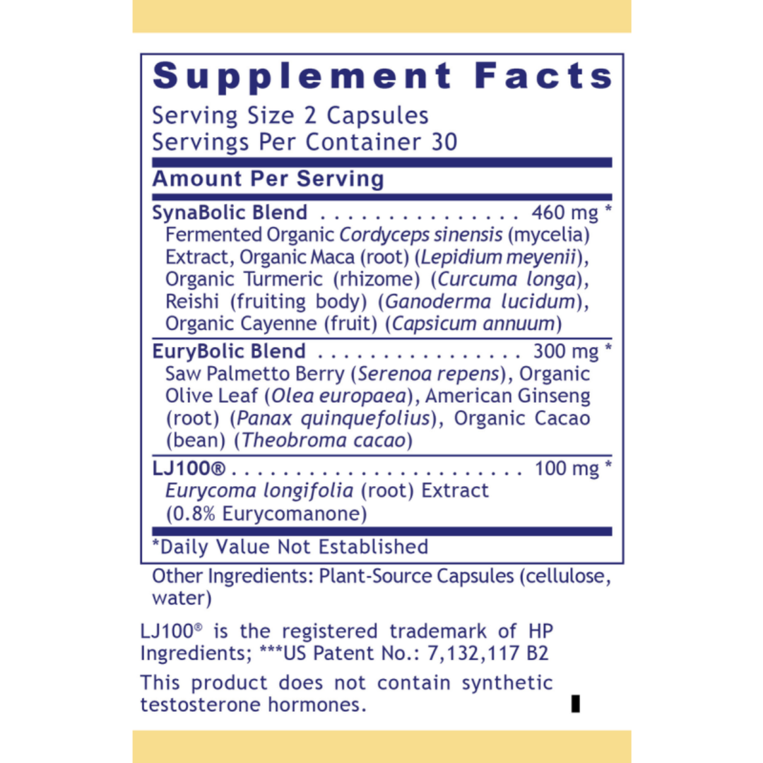men's vitality and testosterone support supplement
