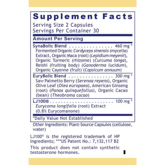 men's vitality and testosterone support supplement