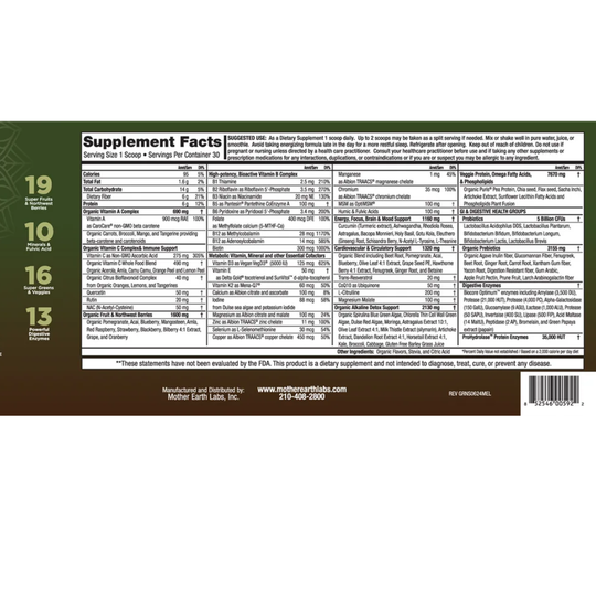 Water Fusions Organic Earth daily greens powder