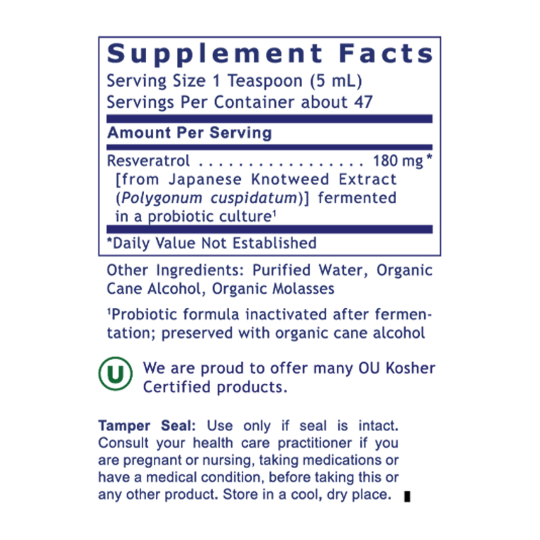 fermented trans resveratrol healthy aging