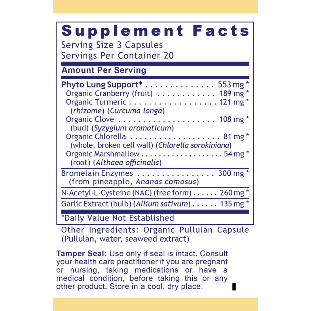 NAC bromelain respiratory support