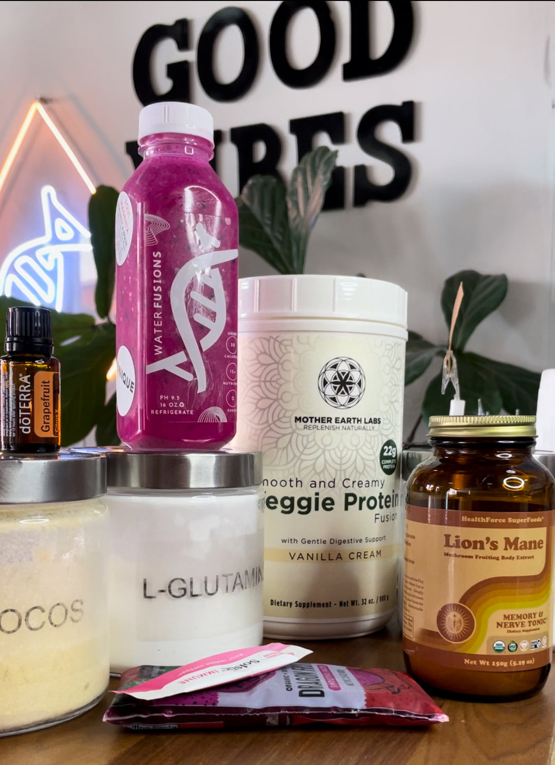 Dragon fruit adaptogen smoothie