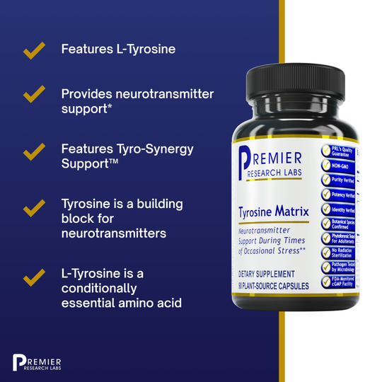 L-tyrosine neurotransmitter focus support