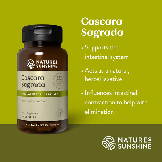 Cascara Sagrada supplement capsules lifestyle image with evening detox ritual setup