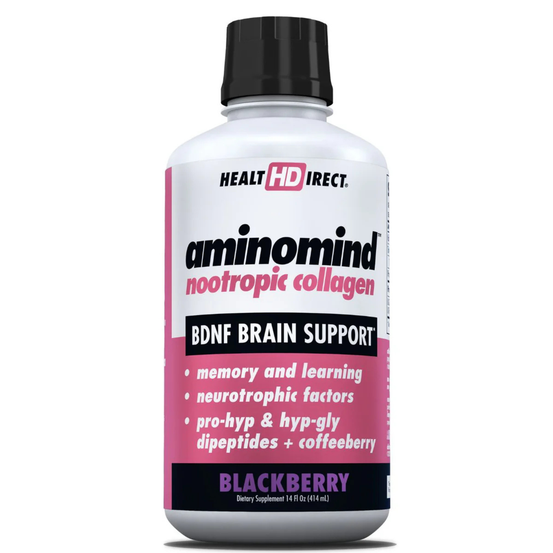 Water Fusions AminoMind nootropic collagen bottle front