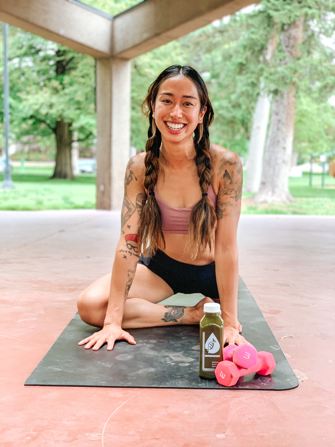 Oxygenation hydration with fermented mushroom blend